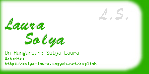 laura solya business card
